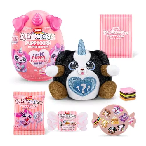ZURU Rainbocorns Puppycorn Scent Surprise - Peluche e slime per bambine