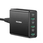 Rocoren Caricatore USB C Multiplo Rapido PD3.0 QC3.0 per Smartphone e Tablet