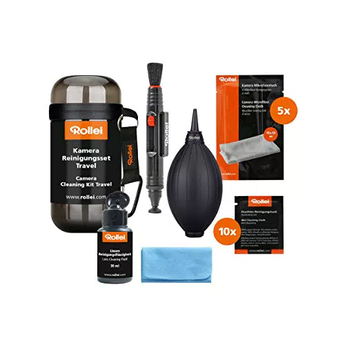 Rollei Kit di Pulizia da Viaggio per Fotocamere e Obiettivi