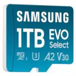 Samsung Scheda MicroSD EVO Select 1TB UHS-I U3 fino a 160 MB/s con Adattatore SD