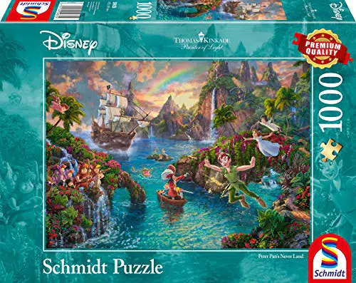 Schmidt Puzzle Disney Peter Pan - Gioco per 1 giocatore, età 12+