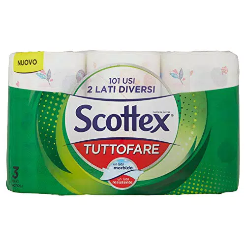 Scottex Carta da Cucina Morbida e Resistente, Ultra Assorbente, Certificata FSC