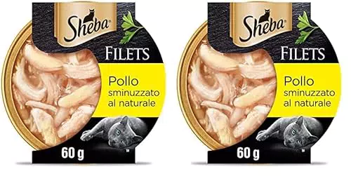 Sheba Filets Cibo Umido per Gatti al Gusto Pollo - Confezione Multipla