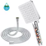Brand: Soffione Doccia Quadrato Anticalcare con 6 Tipi di Getto ad Alta Pressione
