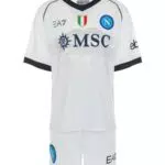 SSC Napoli Set Gara Junior Away EA7 Prodotto Ufficiale Divisa Bambino Trasferta