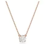 Swarovski Constella Pendente con Zirconia a Taglio Tondo Placcato Oro Rosa