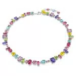 Swarovski Gema Collana Girocollo con Cristalli a Taglio Misto e Chiusura a Moschettone