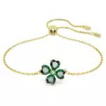 Swarovski Braccialetto Idyllia Quadrifoglio con Cristalli a Cuore e Zirconia