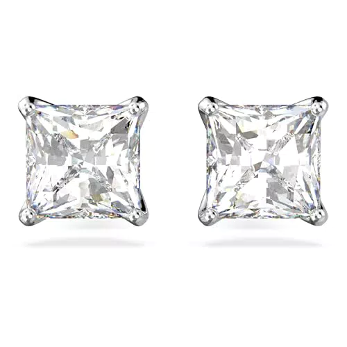 Swarovski Orecchini Stud Attract Placcatura Rodio - Eleganza e Stile
