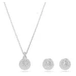 Swarovski Set Meteora Placcato Rodio - Eleganza e Stile Unici