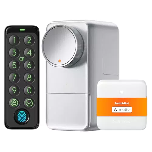 SwitchBot Smart Lock Pro - Serratura WiFi con Tastiera Touchscreen e Impronte Digitali