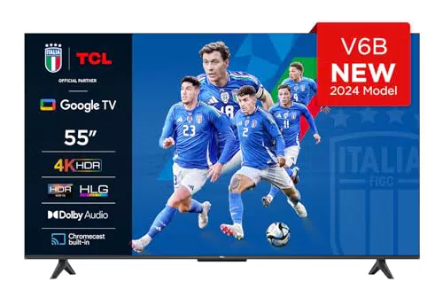 TCL 55V6B TV 55" 4K HDR Ultra HD con Google TV e Dolby Audio
