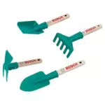 Theo Klein Set Giardinaggio Bosch per Bambini - Vanga, Rastrello, Pala e Zappa