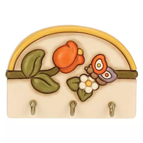 THUN Appendichiavi in ceramica modello Country con ganci decorativi
