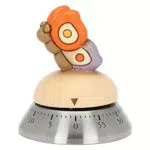 Thun Timer da Cucina in Ceramica Decorata a Mano con Farfalla e Fiori