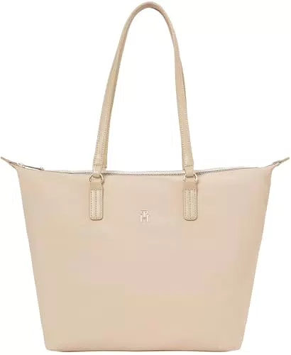 Tommy Hilfiger Borsa Tote Bag Poppy con Zip per Donna