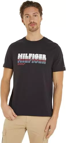 Tommy Hilfiger Fade Tee MW0MW34377 - Maglietta a Maniche Corte Uomo