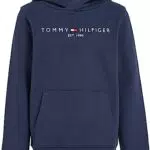 Tommy Hilfiger Felpa Bambini Unisex Essential Hoodie con Cappuccio