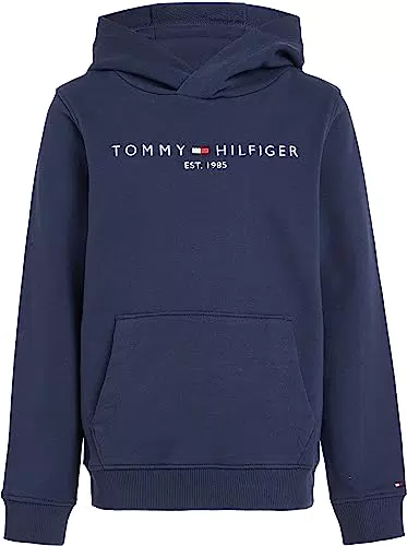 Tommy Hilfiger Felpa Bambini Unisex Essential Hoodie con Cappuccio
