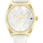 Tommy Hilfiger Orologio Analogico Multifunzione al Quarzo da Donna con Cinturino in Acciaio Inossidabile