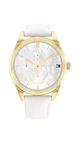 Tommy Hilfiger Orologio Analogico Multifunzione al Quarzo da Donna con Cinturino in Acciaio Inossidabile