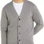 Tommy Hilfiger Cardigan Uomo in Maglia Essential Cotton con Bottoni