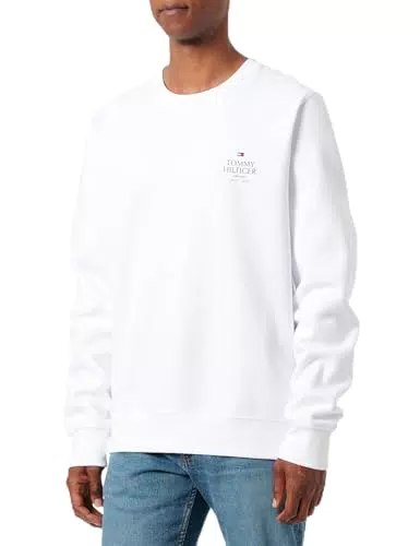 Tommy Hilfiger Felpa Uomo Hilfiger Stack Scollo Rotondo