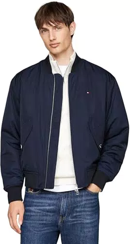 Tommy Hilfiger Giacca Bomber Uomo Authentic con Zip