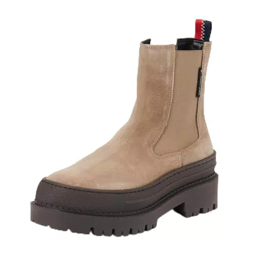 Tommy Jeans TJW Foxing Chelsea Suede - Stivaletti Medi Donna