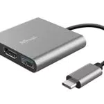 Trust Dalyx Adattatore USB-C Multiporta con HDMI 4K e Ricarica PD