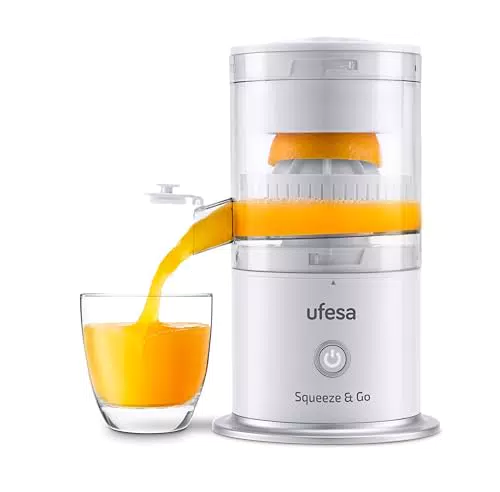 Ufesa Squeeze & Go - Spremi Agrumi Elettronico Ricaricabile, BPA Free