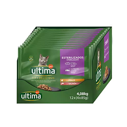 Ultima Cibo Umido per Gatti con Pollo e Salmone