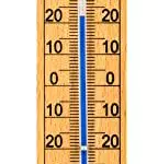 Velamp Termometro da Interno e Esterno in Legno 20 cm
