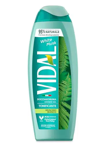 Vidal Docciaschiuma White Musk - Formula Tonificante e Dermatologicamente Testato