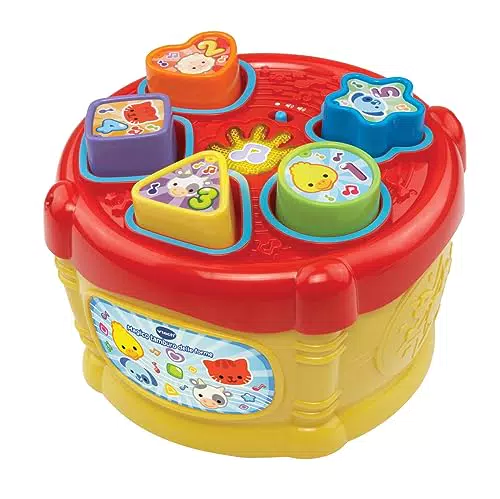 VTech Tamburo Musicale Interattivo per Bambini con Forme e Melodie