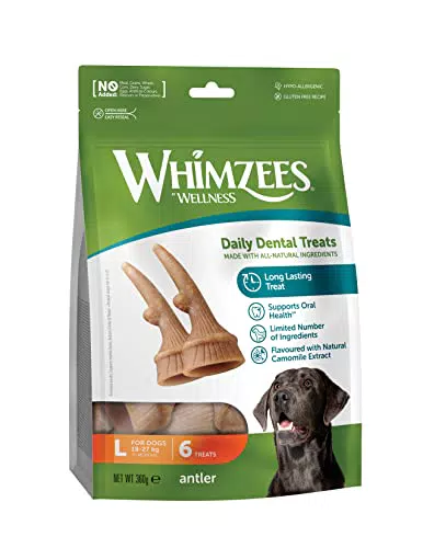 WHIMZEES Antler Bastoncini Dentali Calmanti per Cani di Grande Taglia