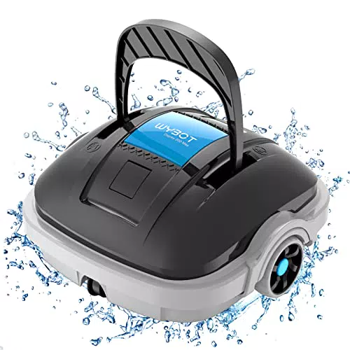 Wybot Robot Aspirapolvere per Piscina Cordless - Doppio Motore, 80 m²