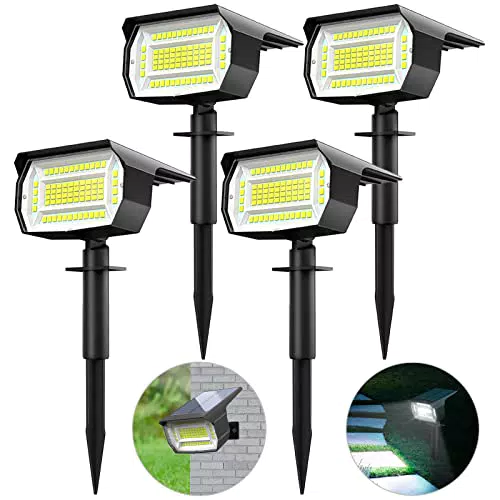 Lampioni Solari da Giardino con 72 LED e 3 Livelli di Luminosità - Impermeabili