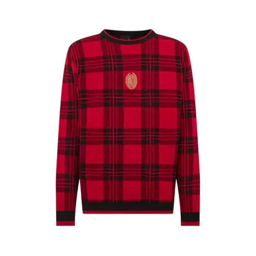 AC Milan Maglione di Natale 2024 in Cotone Morbido e Comodo Unisex