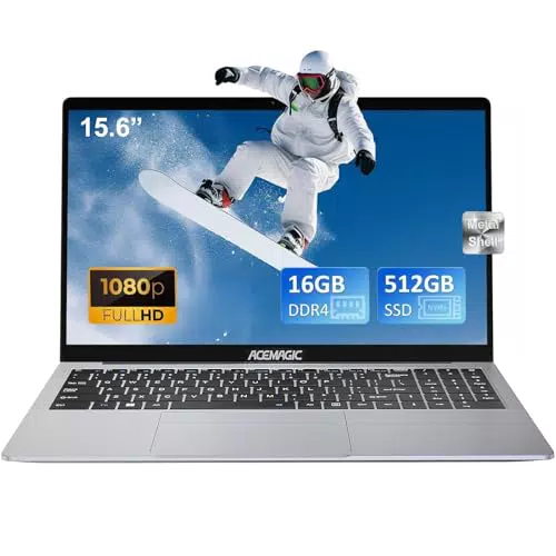 ACEMAGIC Notebook 15,6" Intel Alder Lake N95, 16GB RAM, 512GB SSD, WiFi 5G