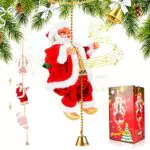Achort Babbo Natale Arrampicatore per Decorazioni Natalizie Indoor e Outdoor