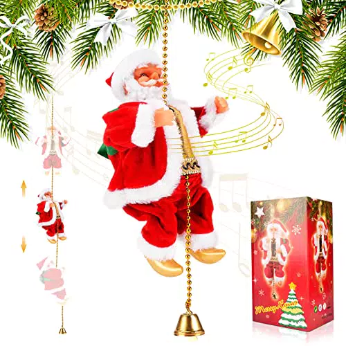 Achort Babbo Natale Arrampicatore per Decorazioni Natalizie Indoor e Outdoor
