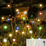 Acxilexy Lampade Solari Lucciole per Giardino con Telecomando e 8 Modalità