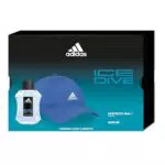 Adidas Ice Dive Eau de Toilette Uomo + Cappello Baseball in Confezione Regalo