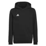 Adidas Entrada 22 Sweat Hoodie Felpa con Cappuccio Unisex per Bambini e Ragazzi