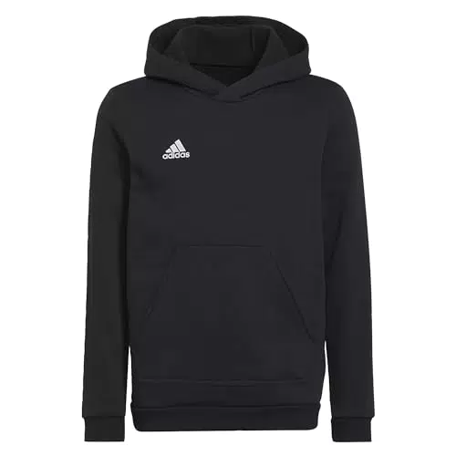 Adidas Entrada 22 Sweat Hoodie Felpa con Cappuccio Unisex per Bambini e Ragazzi