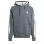 Adidas Essentials Fleece 3-Stripes Hoodie Felpa con Cappuccio