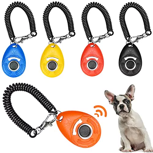 ALFFREUDE Clicker per Addestramento Animali Domestici con Manico Ergonomico