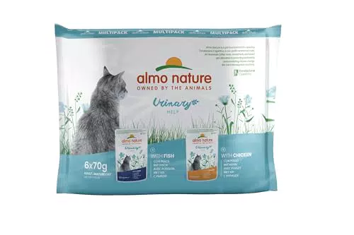 Almo Nature Holistic Urinary Help Cibo Umido per Gatti Adulti con Pesce e Pollo