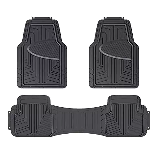 Amazon Basics Tappetini in gomma per auto e SUV, tappetino integrale posteriore